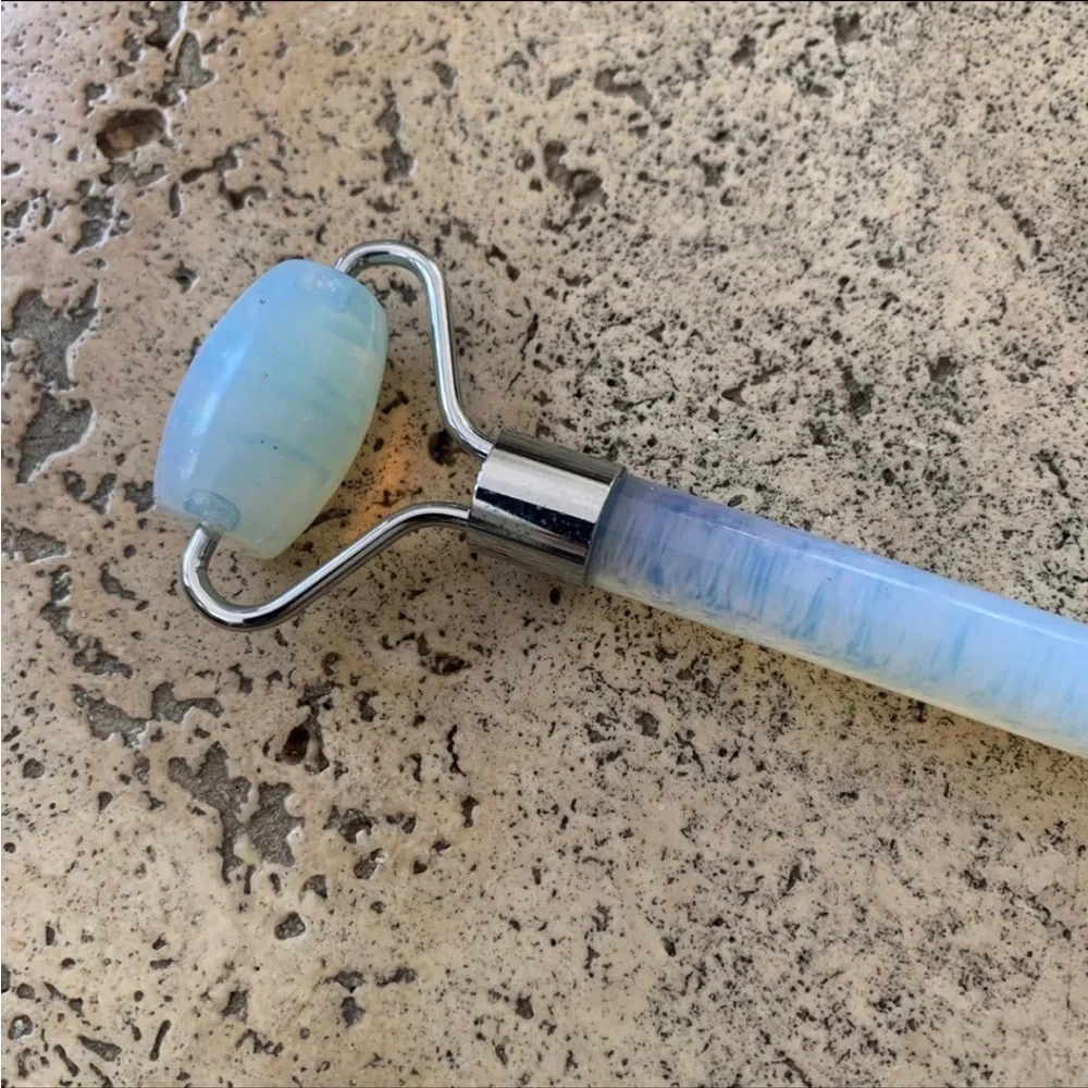 Anthropologie Well Done Opal Crystal Facial Roller